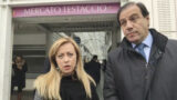 Meloni e Leo a Testaccio. E Giorgia: “Almeno due nomi per il Campidoglio” (video)