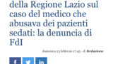 Orrore a Tivoli. La Regione tace sul dottor Maiale