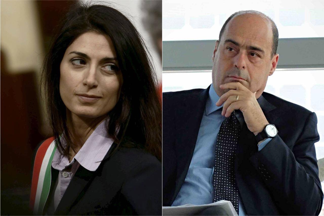 Coronavirus raggi Zingaretti Fb fanpage