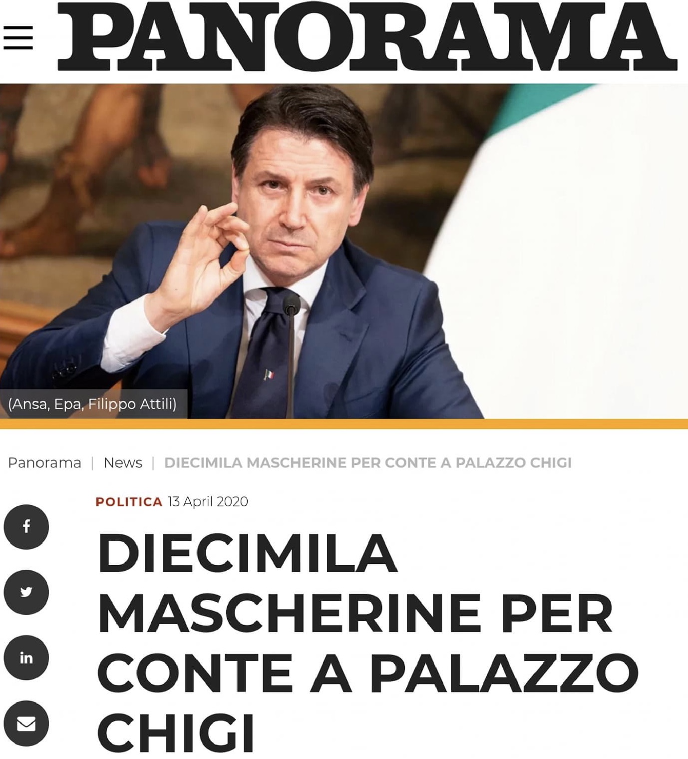 Conte mascherine