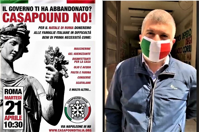 casapound aiuti 21 aprile