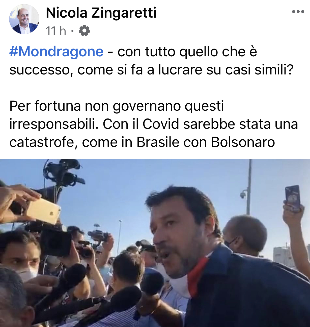 Zingaretti violenti
