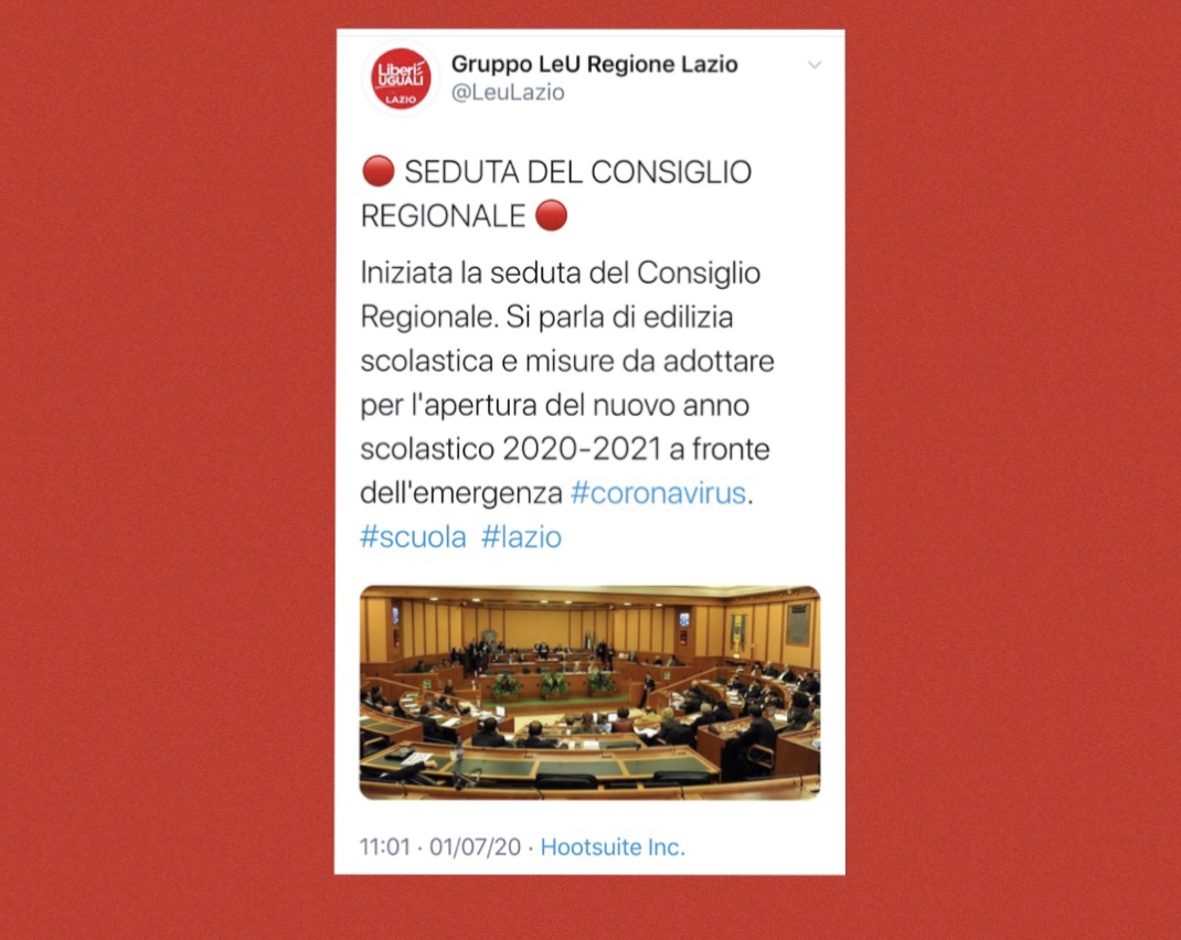 Sinistra twitter