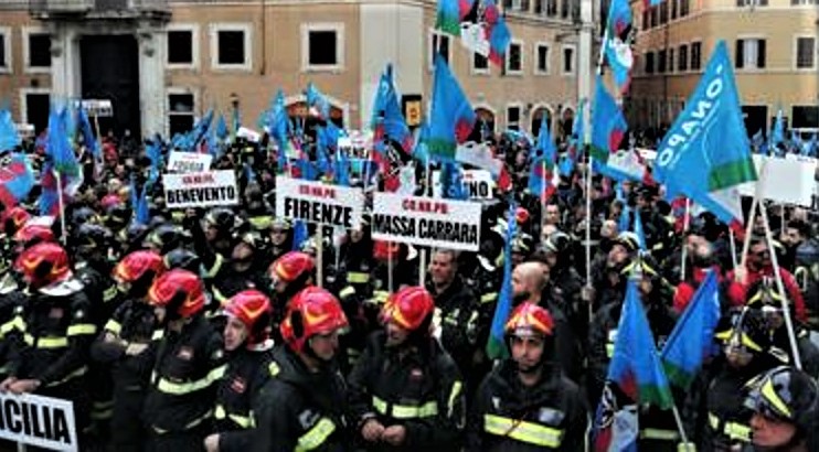 protesta vigili del fuoco (2)