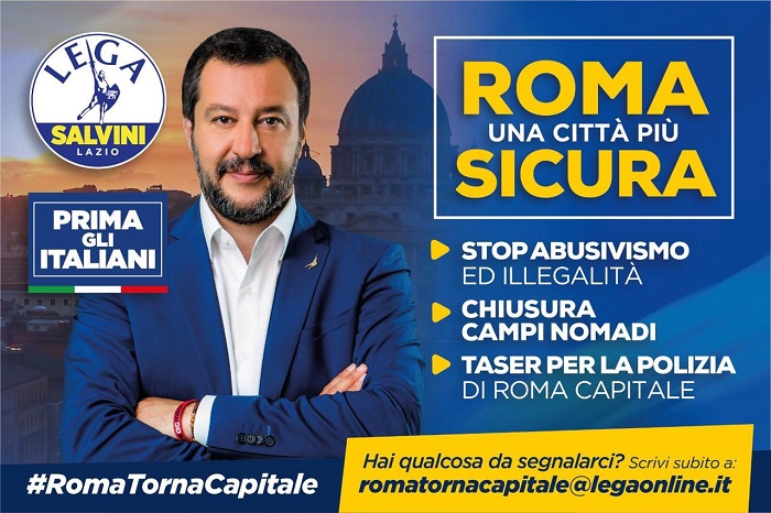 salvini roma manifesto