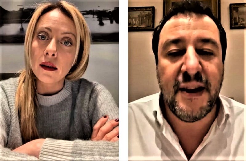 capodanno salvini e meloni (2)