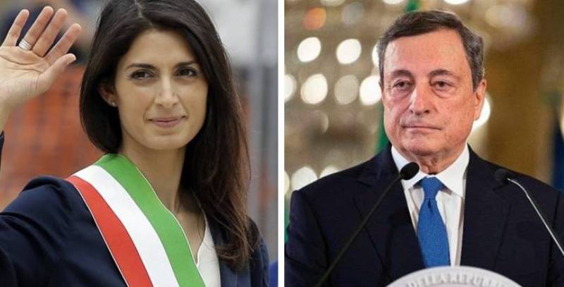 La Raggi apre a Draghi. Ma in Campidoglio rimane sola