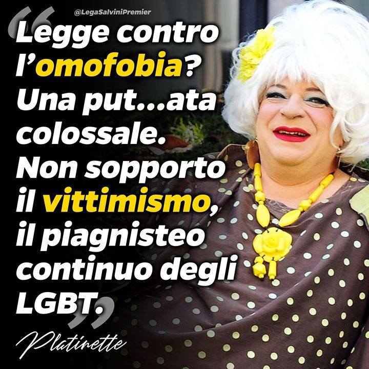 Platinette omofobo