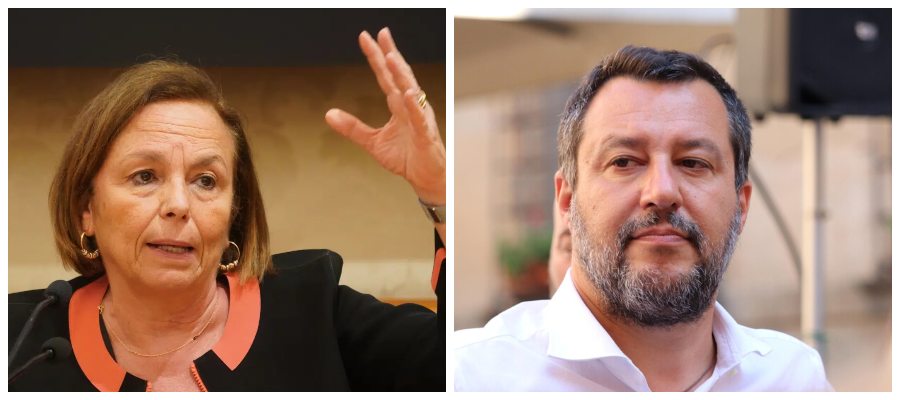 Salvini: “Rave illegali, orde di baby gang e oggi sbarcano altri 322 immigrati. Lamorgese, dove sei?”