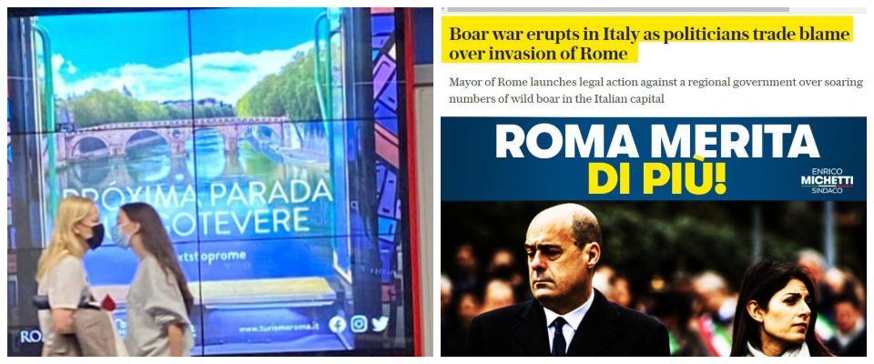 Il Comune compra spot al’estero per promuovere Roma: ma ora ci conoscono per i cinghiali