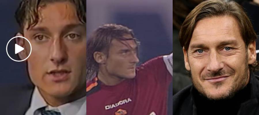 Totti, ieri, oggi