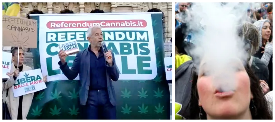Consegnate le 600mila firme per la cannabis legale. Meloni: “Una follia, daremo battaglia”
