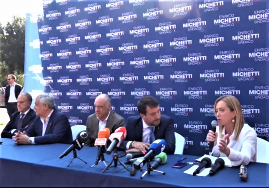 michetti salvini meloni tajani (2)