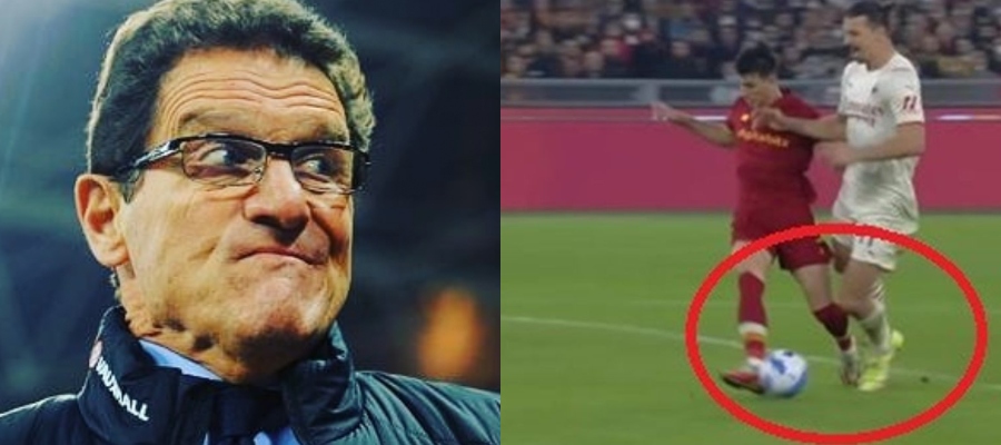 Capello, rigore Roma Milan