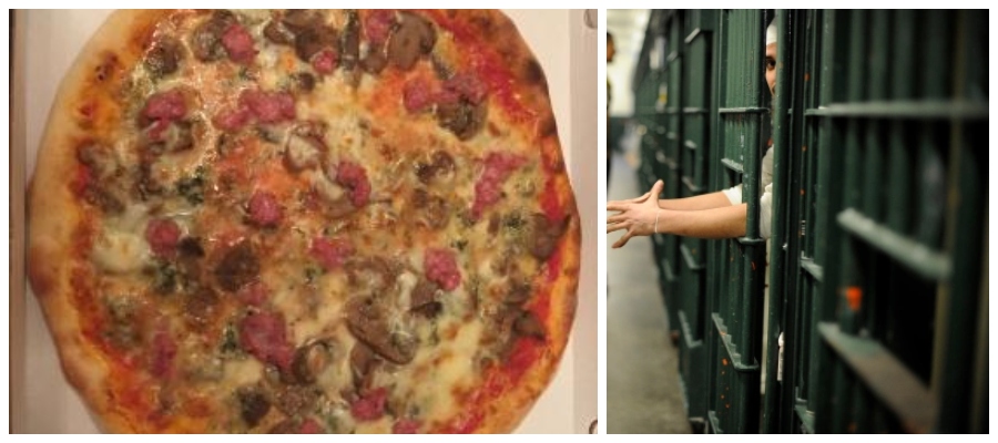 Droga e sim card nascoste nella pizza: smantellato il giro nel carcere di Rebibbia
