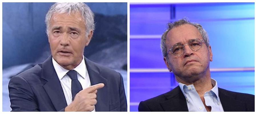 Giletti affonda Mentana: “Gli italiani contro i vaccini sono 8 milioni, chi li censura sbaglia”