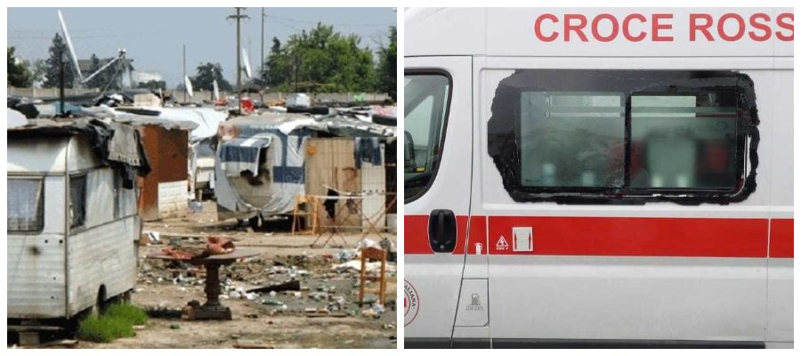 “Lanciano sassi contro le ambulanze. Chiudete il campo rom di via Lombroso”