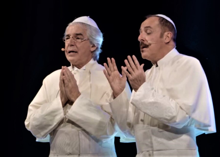 Dopo 15 anni Solenghi e Lopez insieme sul palco del Traiano di Civitavecchia. Il ricordo della Marchesini