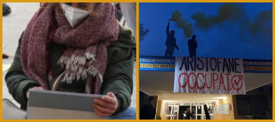 Occupazioni selvagge: blitz degli studenti della Lupa all’ufficio scolastico regionale