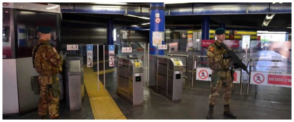 Sparatoria nella metro di Rebibbia: in 4 aggrediscono la guardia giurata per rubargli l’arma
