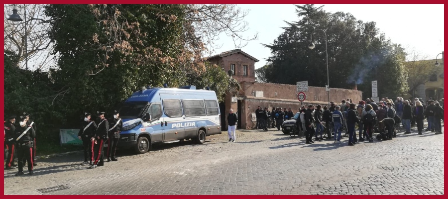 Caffarella, sgombero