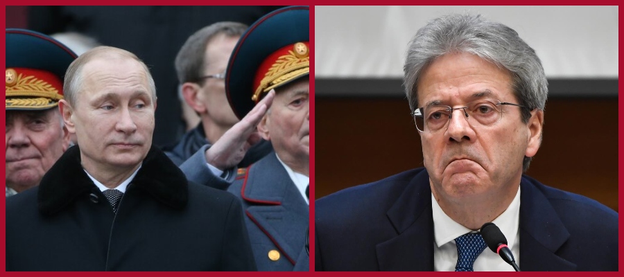 Gentiloni Putin, minacce russe