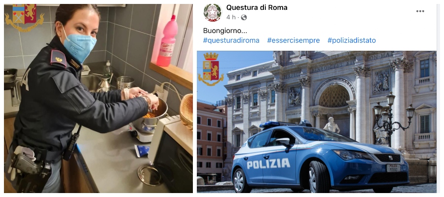 poliziotta cucina