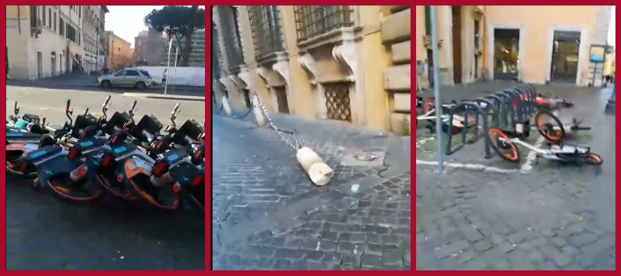 Degrado e devastazione a Roma, a due passi dal Senato: mostrate a Gualtieri il video della vergogna