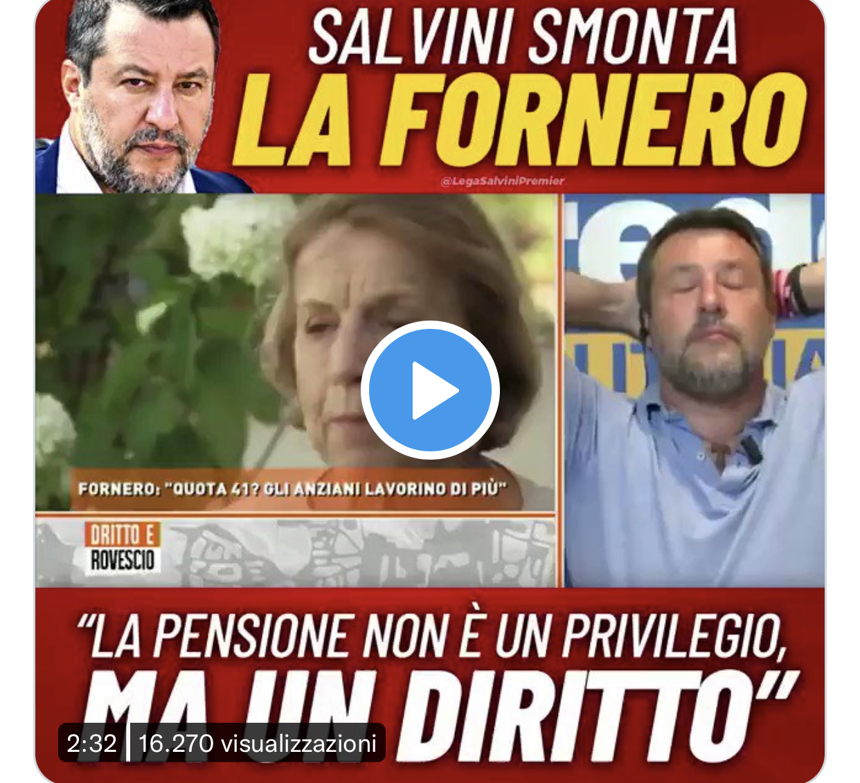 Fornero giustizia sociale
