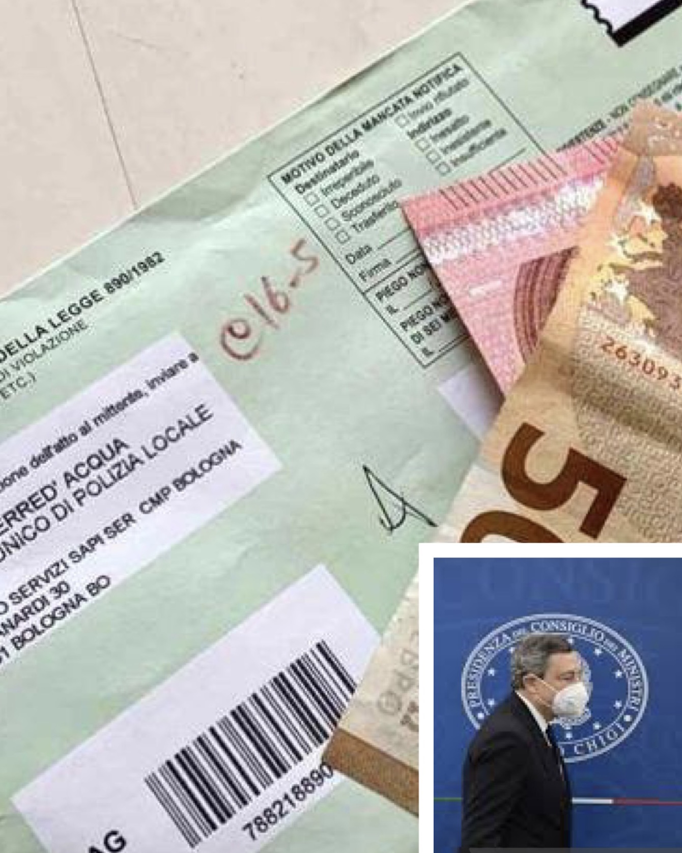 Draghi cartelle esattoriali
