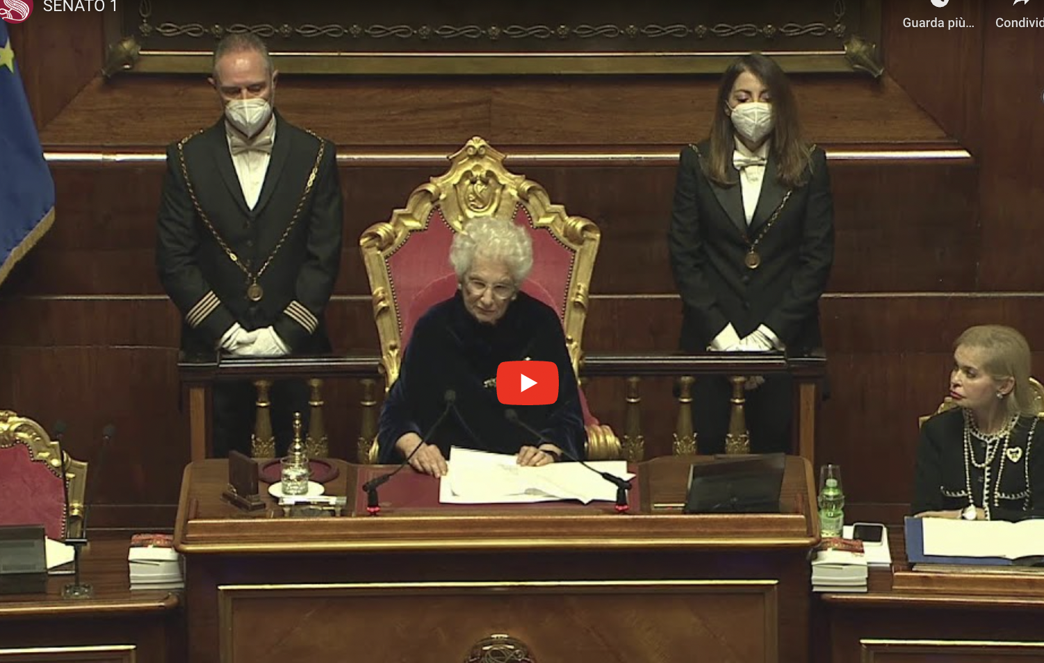 diretta Senato Segre