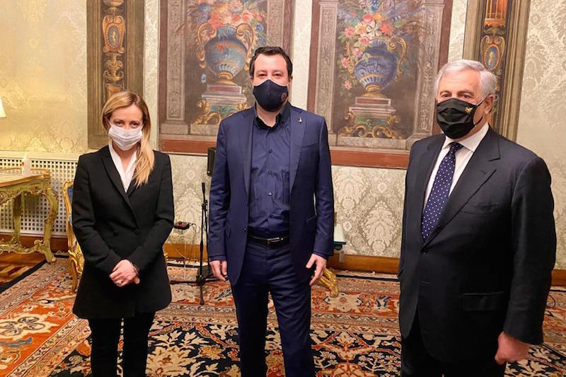 salvini tajani meloni