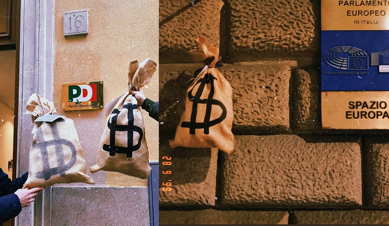 sacchi di dollari blocco