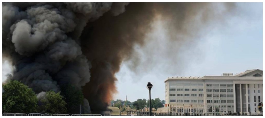 pentagono in fiamme