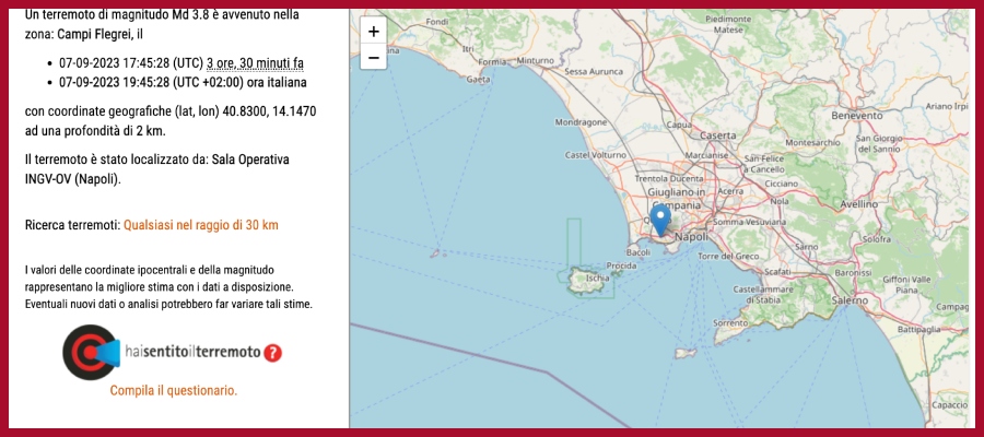 Napoli terremoto