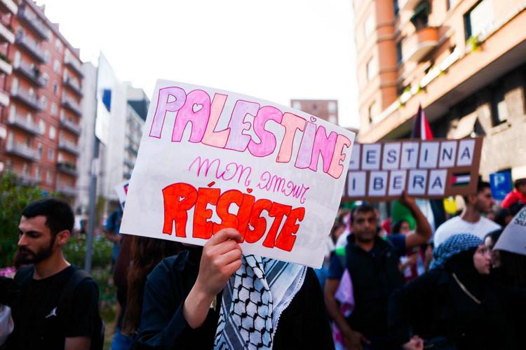 corteo pro palestina