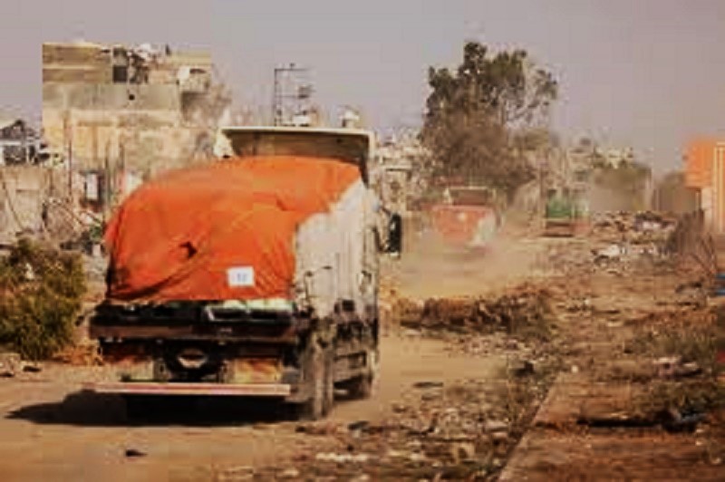 camion a gaza