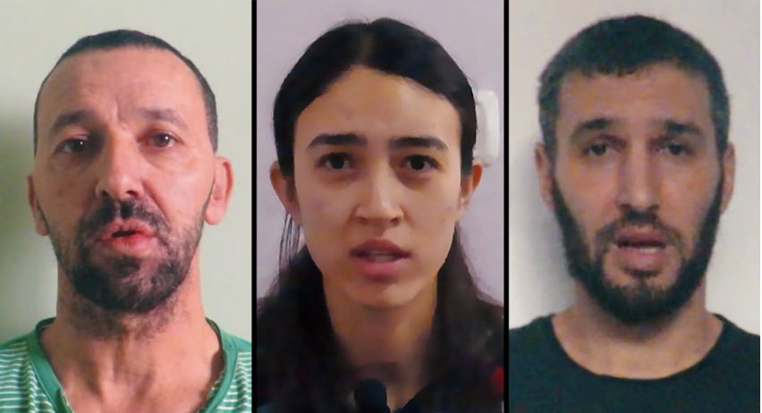 tre ostaggi israeliani