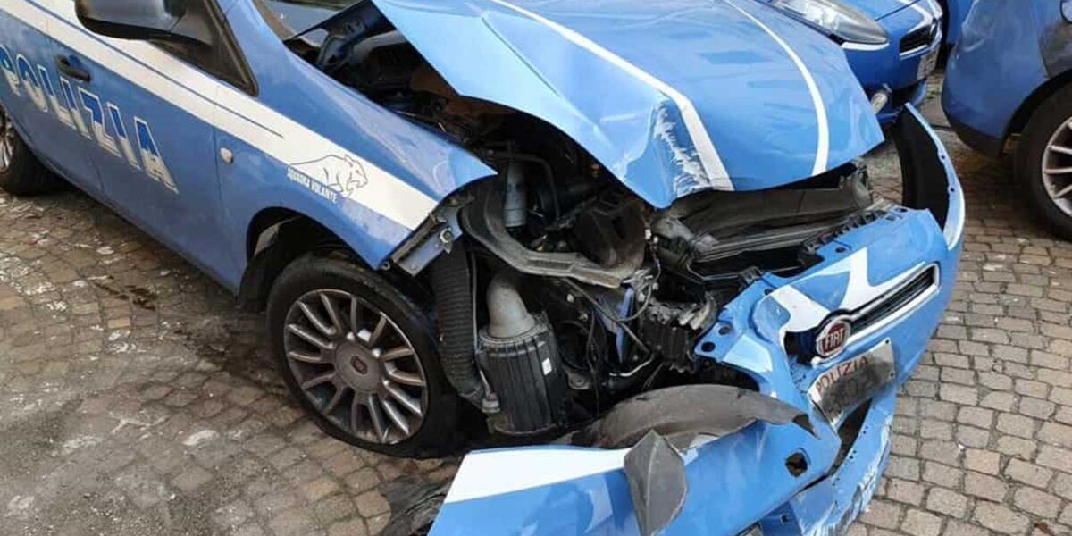 La volante distrutta
