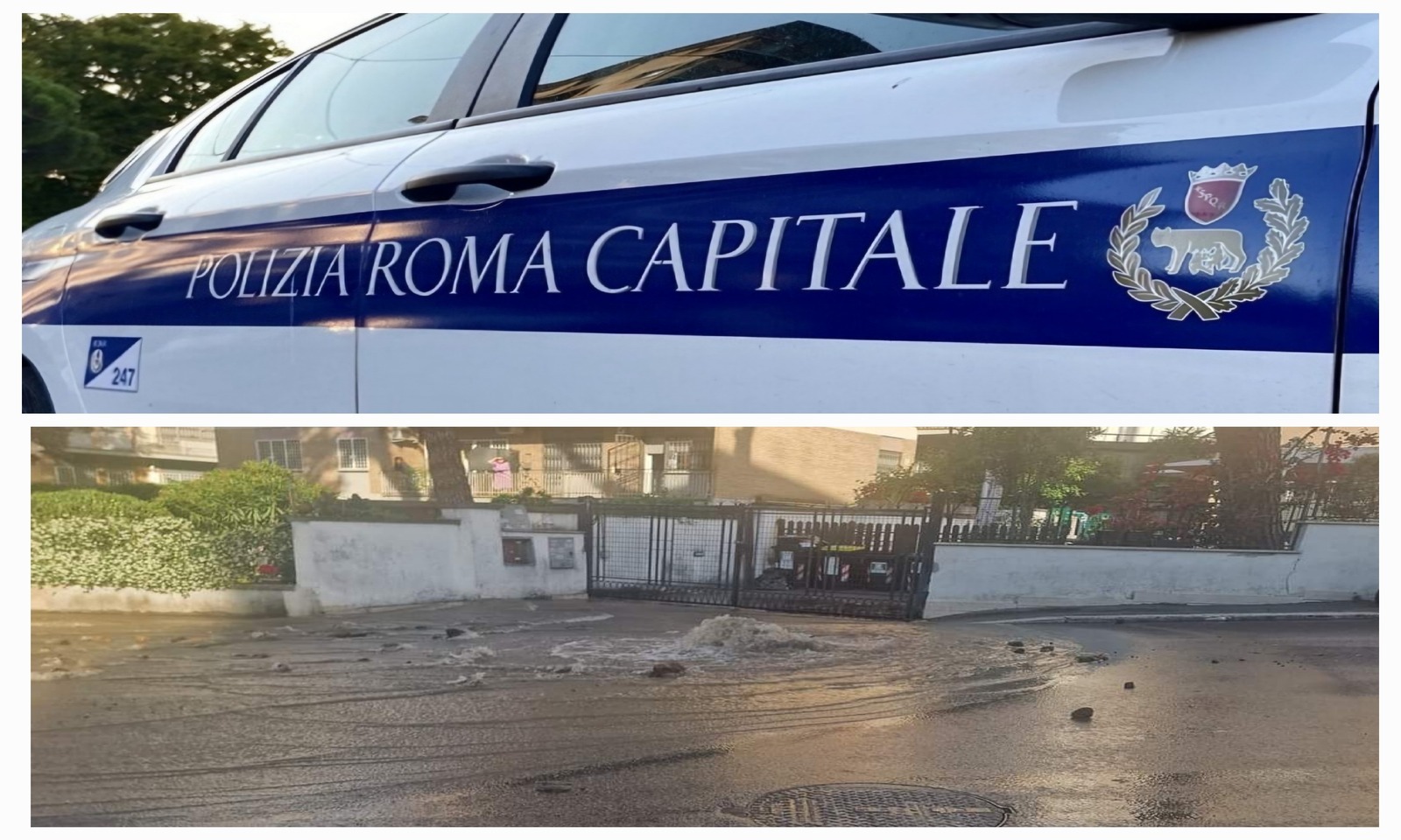 Boccea rottura tubatura