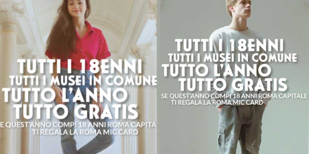Le due locandine diffuse dal comune di Roma relative al progetto