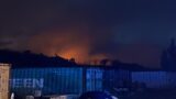 Roma, maxi incendio nella notte: a fuoco container di rifiuti a Monte Carnevale