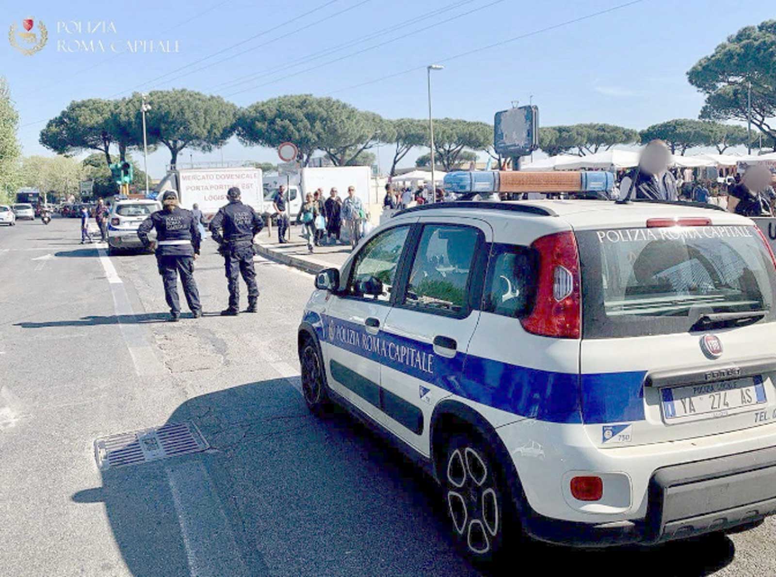 La Polizia Locale a Porta Portese