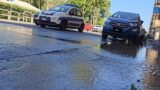 Roma, si rompe una conduttura dell’acqua: chiusa via Conca d’Oro (Foto e Video)