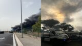Cecchignola, maxi incendio in corso sulla via Ardeatina: strada chiusa (FOTO-VIDEO)