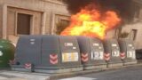 Paura a Prati, in fiamme 4 cassonetti in via dei Gracchi