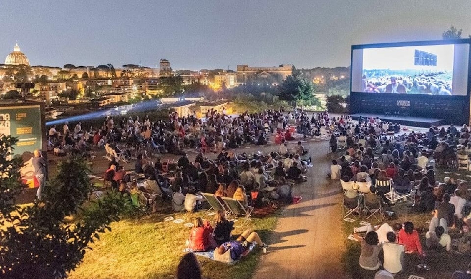 cinema all'aperto a Roma Nord