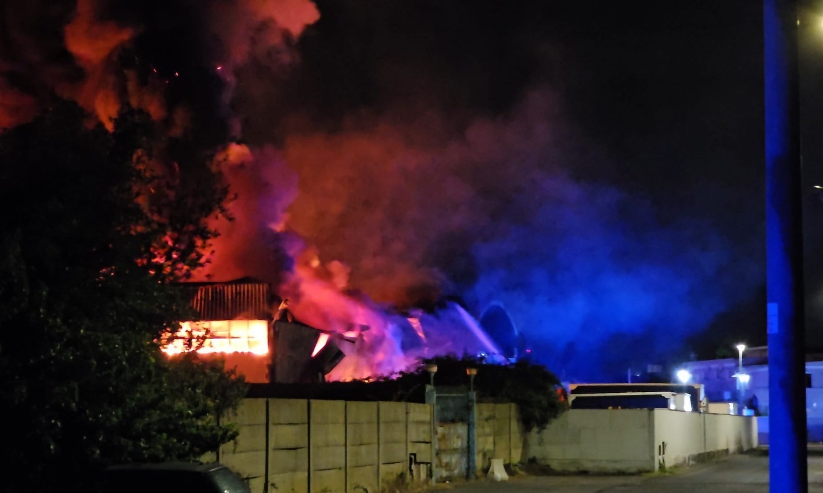Incendio a San Basilio