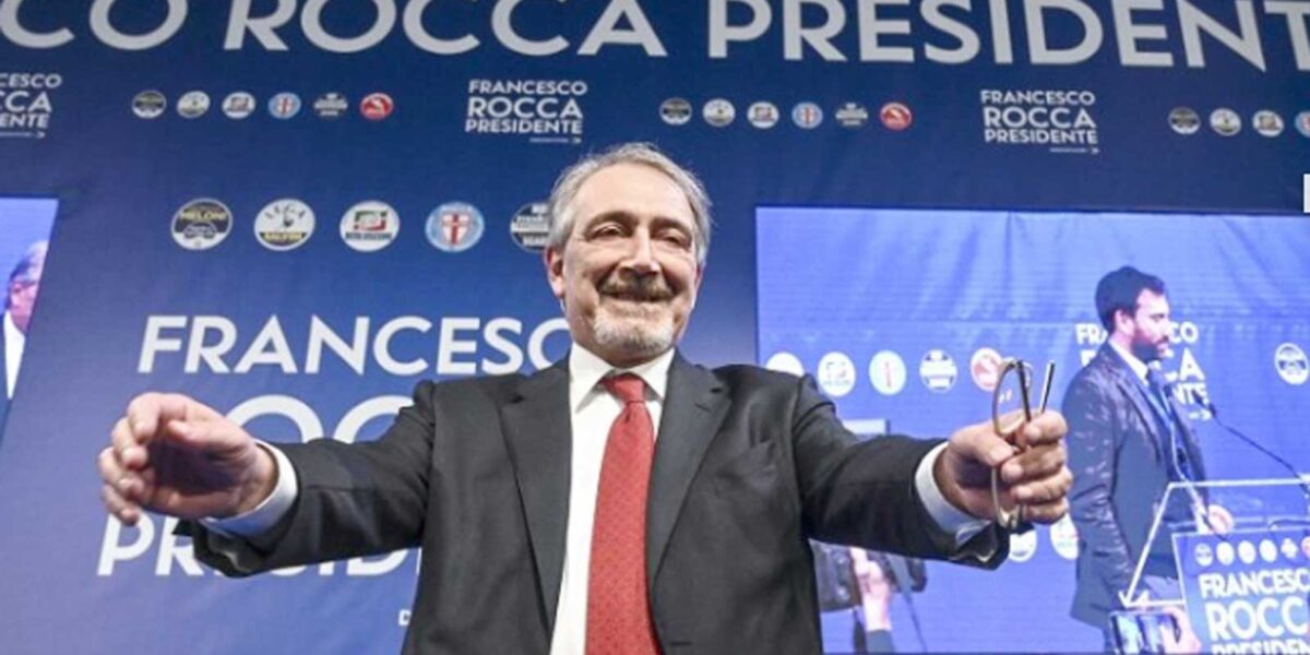 Il Governatore del Lazio Francesco Rocca