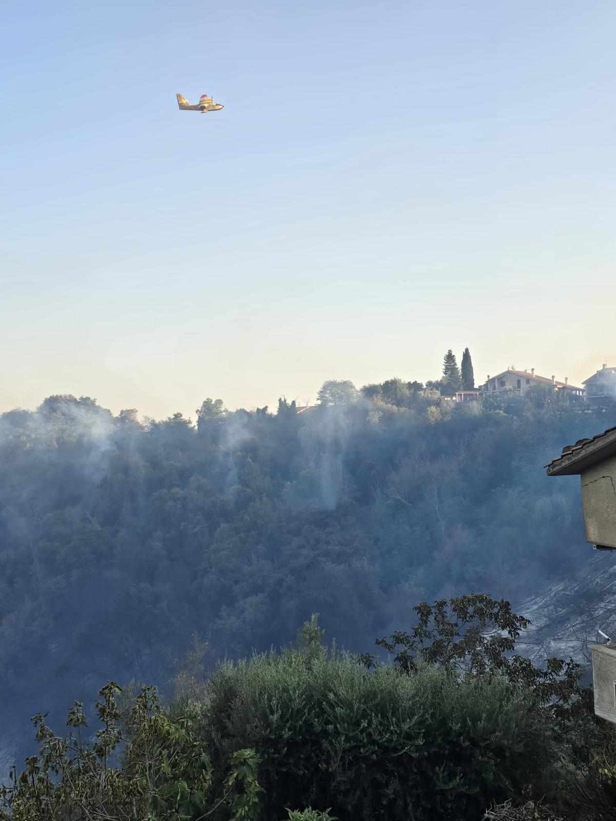 Incendio Castel Nuovo di Porto